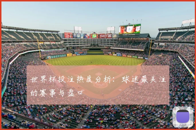 世界杯投注热度分析:球迷最关注的赛事与盘口